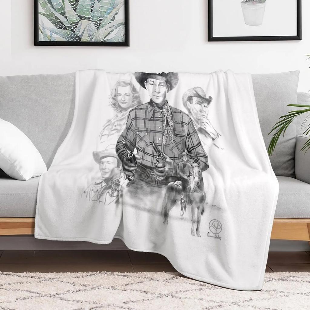 The Roy Rogers Show Throw Blanket Cozy Napping Blanket Gift for Mom Dad