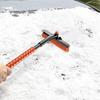 Car Snow Brush And Ice Scraper Extendable Windshield Cleaning Tool Car Snow Scraper Brush With 360 Degree Pivoting Head For