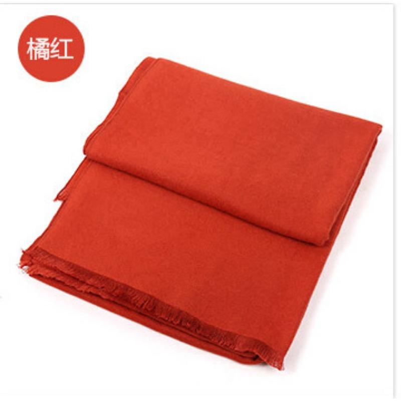 Autumn and Winter Solid Color Japanese and Korean Sweet Imitation Cashmere Scarf, Comfortable Thickened Scarf, Female