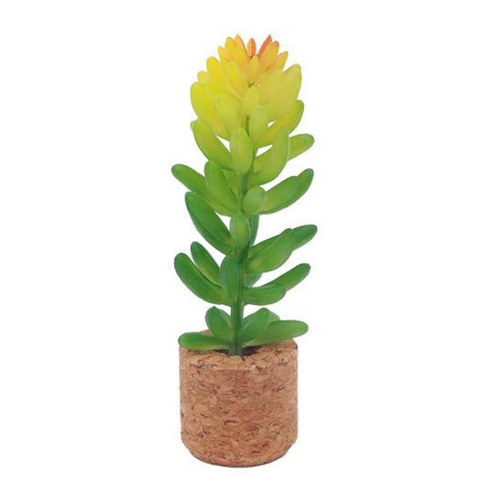 Yousheng Artificial Potted Succulents Plants Refrigerator Magnet Home Office Kitchen Locker Fridge 3D Miniature Cork Pot Fake Plants Magnetic