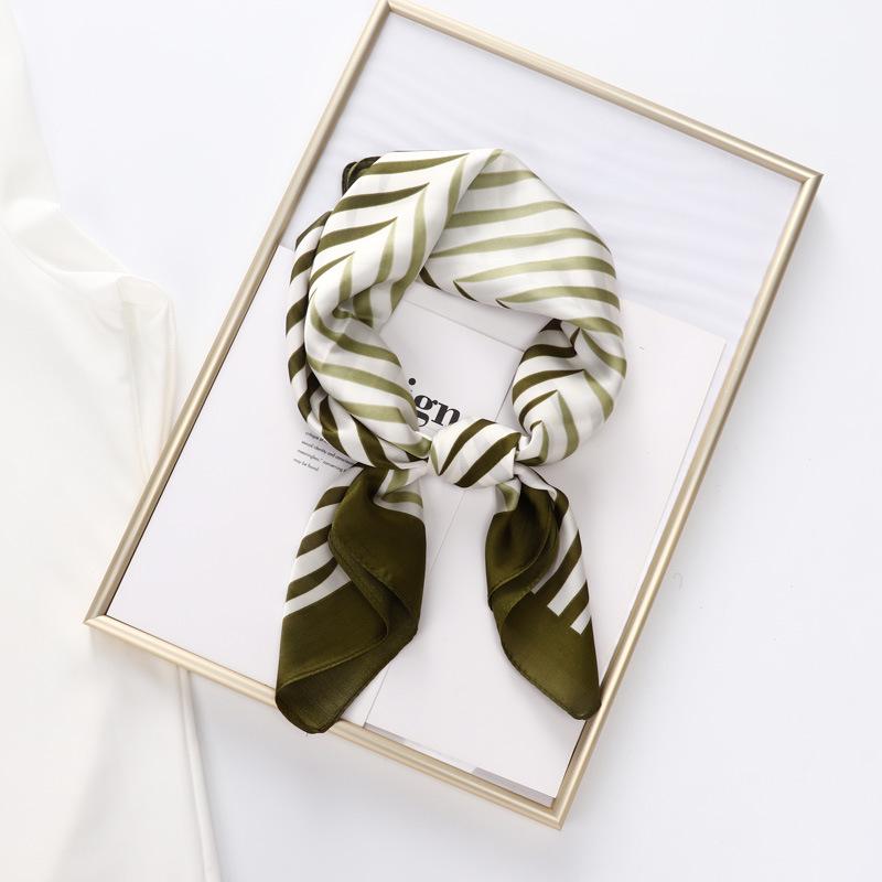 Женский универсальный шелковый квадратный шарф – летняя японская и корейская мода