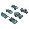 6 Pcs 1:64 Metal Toy Cars Realistic Alloy Educational Role Playing Toy Vehicles Set for Kids