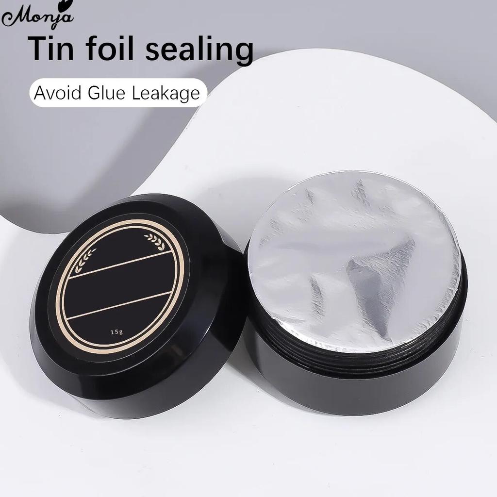 monja 2 шт., 15 г, не протираемое верхнее покрытие, 4 в 1, прочный клей, твердый гель, стразы, клей, армирующий лак, инструмент для дизайна маникюра