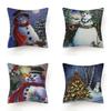Stylish And Unique Christmas Snowman Pillow Case Perfect For Holiday Home Decor