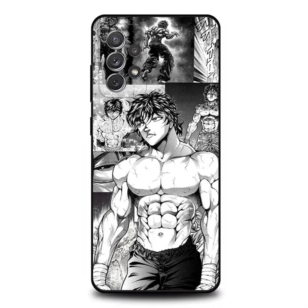 Чехол для телефона Аниме B-Baki H-Hanma для Samsung S 25,24,23,22,30,21,10,9,Ultra,Plus,Lite,FE,4,5G Черный Мягкий Чехол