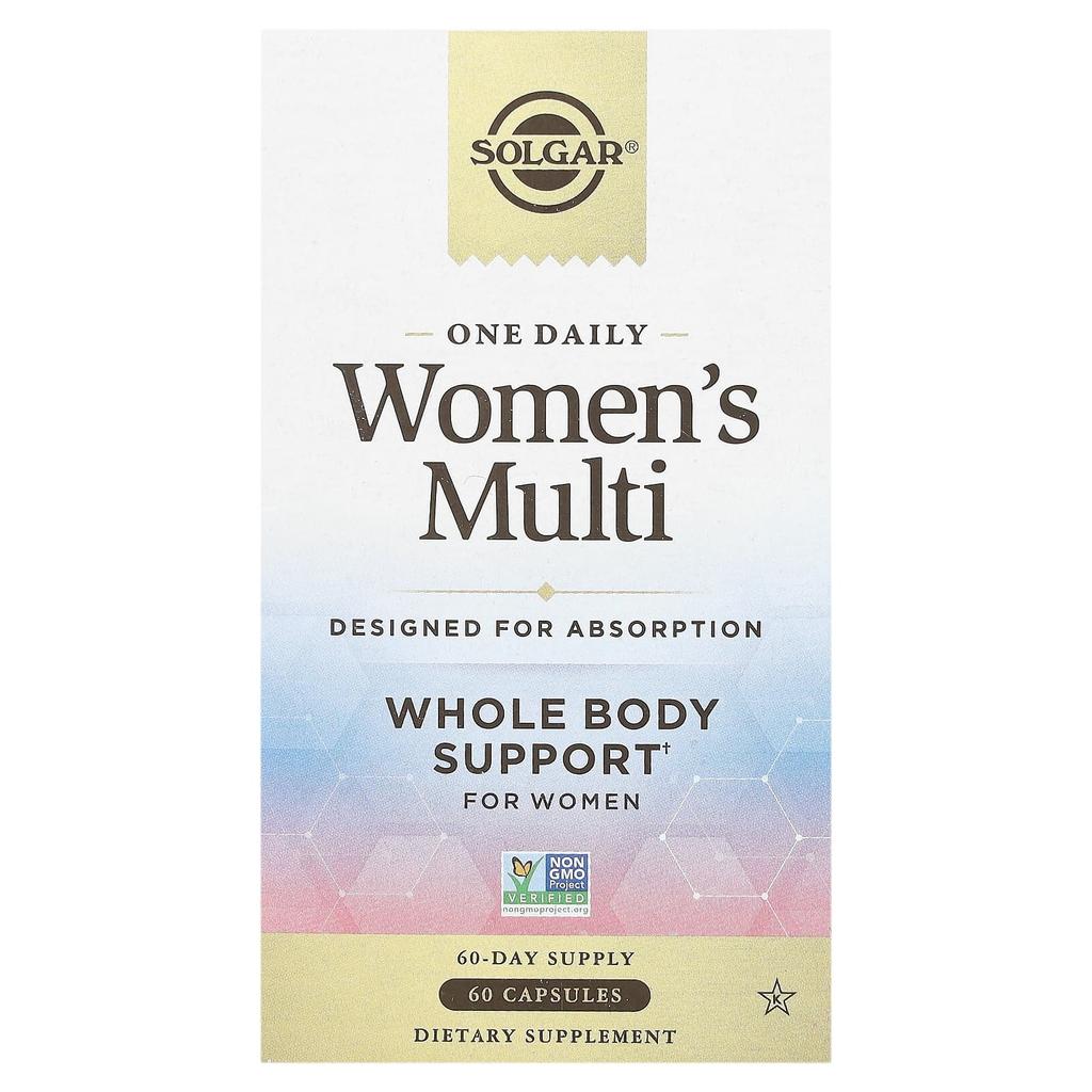 Solgar, One Daily Women's Multi, 60 капсул