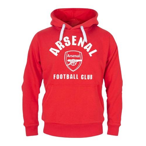 Arsenal FC Mens Crest Fleece Hoodie