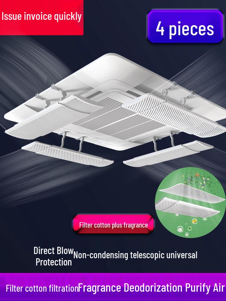 Ceiling Cassette Air Conditioner Wind Deflector - Universal Anti-Direct Blow Shield for Cold Air