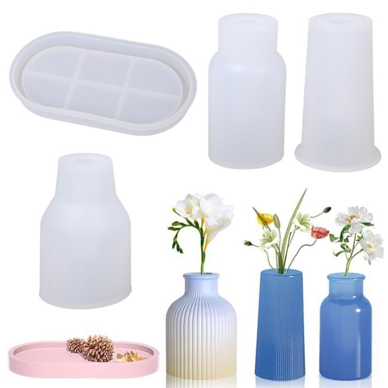 Силиконовые формы для ваз Создают уникальные декоративные формы для цветов Формы для литья бутылок Формы для ручного декора Различные стили