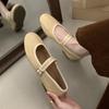 Fashion IPPEUM Women Ballet Flats Buckle PU Leather Mary Janes Shoes Ballerinas Zapatos Mujer