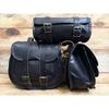 Leather Saddle Bags Motorcycle Bag Black Leather Pouch Saddlebag Motorbike Tool Pouch Set of 3 Bags Saddle Leather Bag