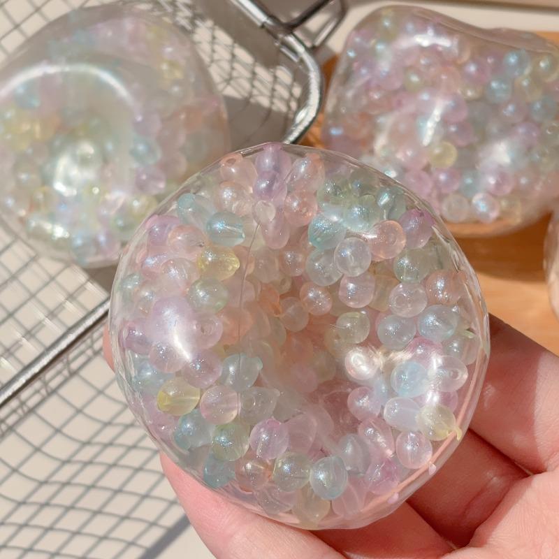 Colorful Transparent Handmade Balls, Decorative Toys for Office & Holiday Gifts