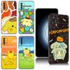 Черный чехол Kitty Pompompurin для Xiaomi Redmi 11 Prime 11A 12C 13C A1 A2 Plus A3 12 4G 10 13R 5G 9A 10A 9C 10C 9i 12R Note 9T