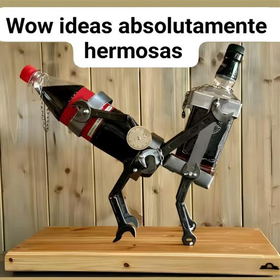 Metal Wine Bottle Holder Saucy Figure Drink Holder Bar Tabletop Wine Rack for Decorative Display Wine Enthusiasts Gift