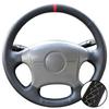 Car Accessories Hand-Stitched Black Non-slip Microfiber Leather 2004-2011 Steering Wheel Cover For Hyundai Elantra