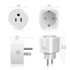 Умный дом Tuya Smart Life Smart Socket EU Plug Network Wi-Fi Розетка Использование голосового управления Работа с Google Home Alexa