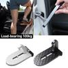 Foldable Car Roof Rack Step Car Door Step Universal Latch Hook Auxiliary Walking Car Foot Pedal Aluminium Alloy Safety Hammer