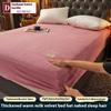 New Crystal Velvet Mattress Cover Thick Mattress Protector Pad with Elastic Band Topper Anti-mite Bugs Bed Fitted Sheet Covers King No Pillowcase