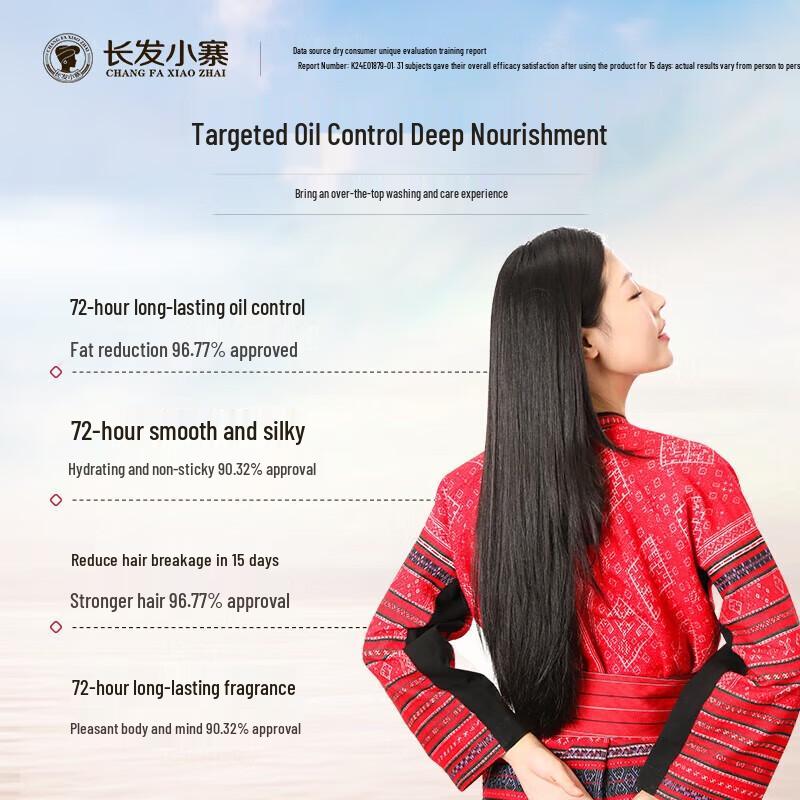 Changfa Xiaozhai Rice Water Oil Control Shampoo & Anti-Hair Loss Serum Set