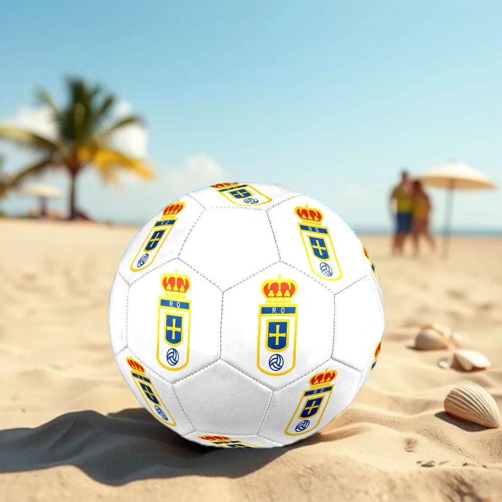 Real Oviedo size5 Soccer Ball, colorful, suitable for all ages, machine-stitched, PVC material, competition grade,durable and high bounce