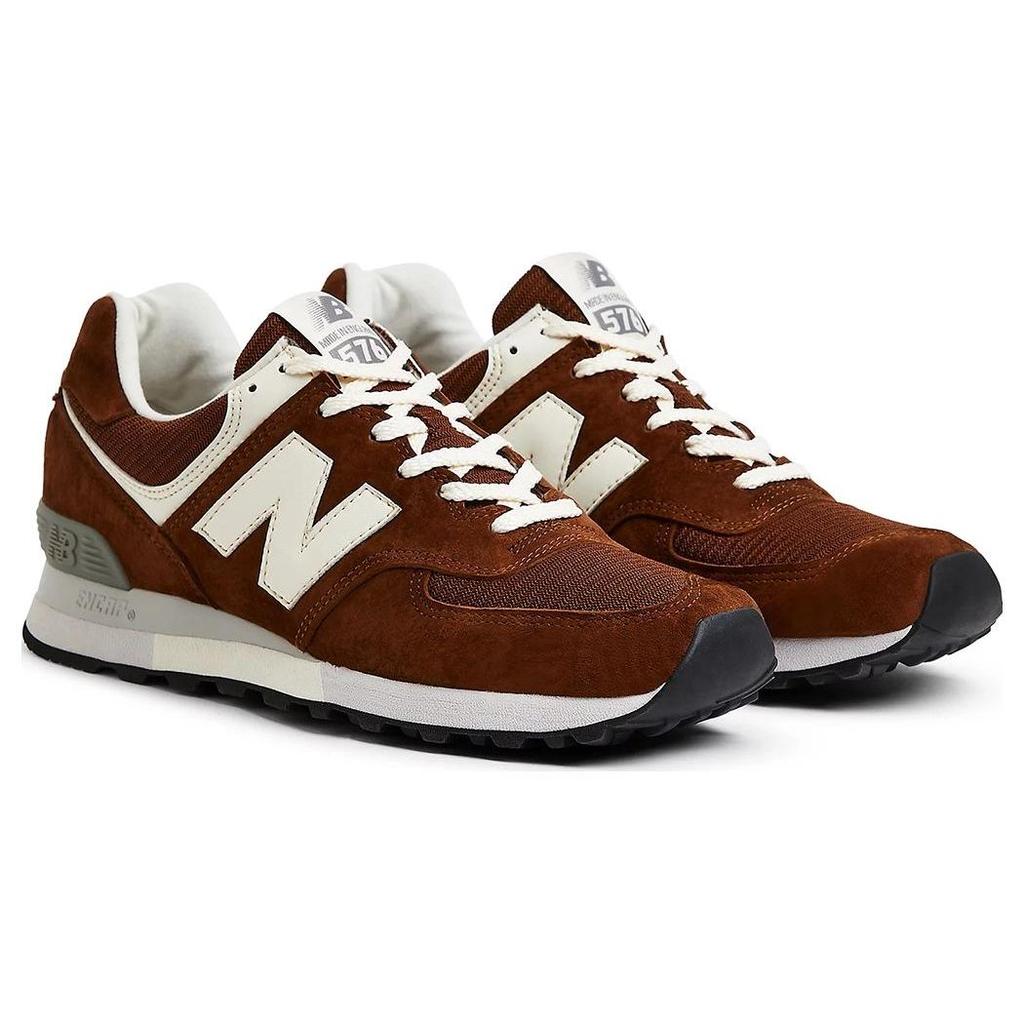 New Balance 576 Сделано в Англии Monks Robe Мужские кроссовки Коричневые кокосово-молочного цвета с шепотом белого цвета OU576BRN