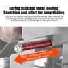 Manual Frozen Meat Slicer Stainless Steel Meat Cutter Beef Mutton Roll Food Slicer Slicing Machine for Cooking Hot Pot Shabu BBQ
