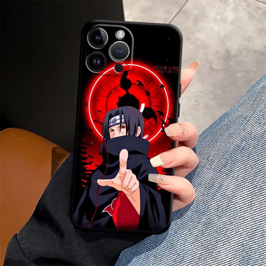 Черный Мягкий Чехол для Телефона для iPhone 7 8 17Air 15 16 14 Plus XR 13 12 11 17 Pro Max XS Max Аниме N-NARUTOS