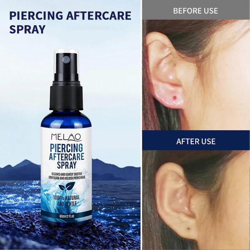ear piercing cleaning solution for new cartilage piercings Easy-to-Use Spray for Daily Care Daily Piercing Care Routine