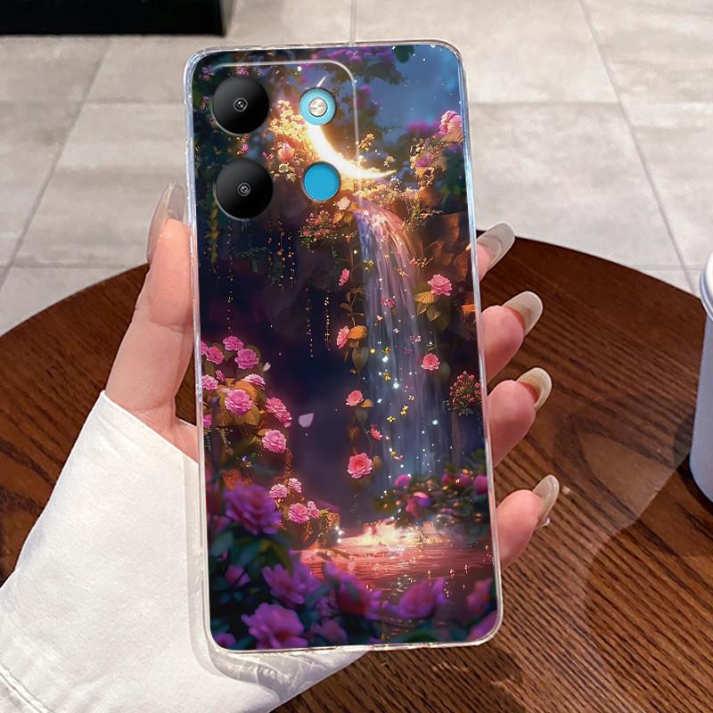 Для Tecno Spark Go 2023 BF7n Прозрачный Роскошный Милый Любовь Кролик Смешной Чехол для Телефона Tecno Spark Go (2023) Мягкий силиконовый чехол из ТПУ