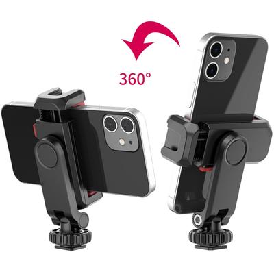 ST-06S Вертикальный держатель для телефона для съемки, держатель для монитора камеры DSLR, крепление на штатив, зажим для смартфона для съемки влога