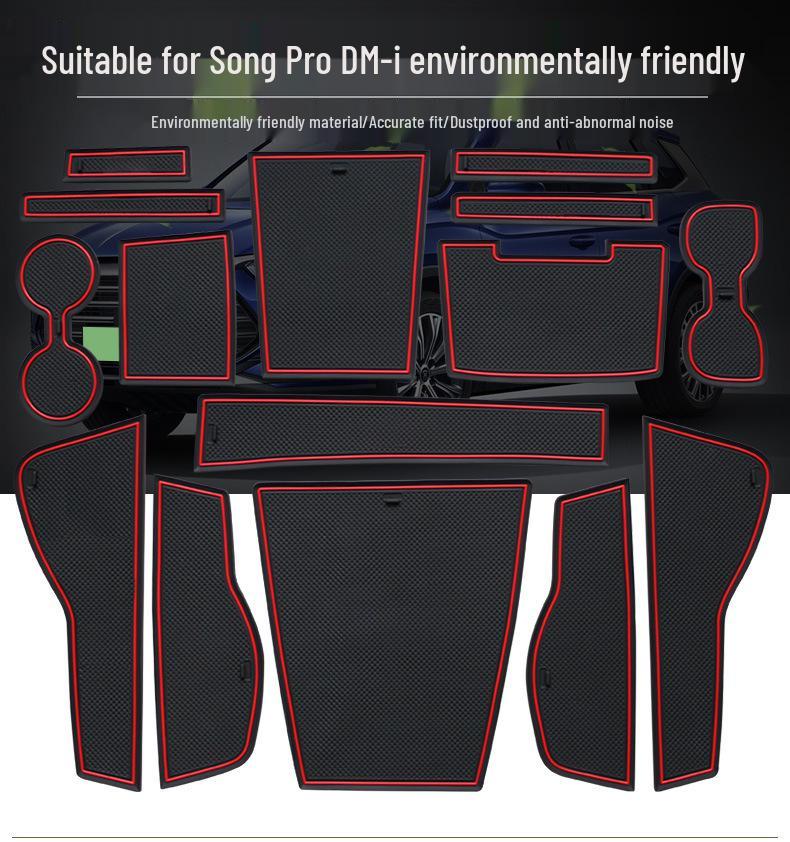Накладки на дверные проемы и подстаканники Song Pro DMi 22 BYD для тюнинга автомобиля