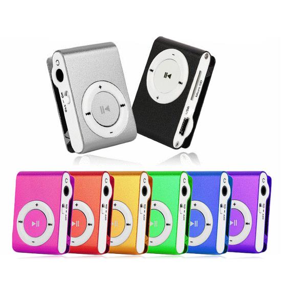 Мини MP3-плеер Портативный слот для карт TF Металлический зажим USB Спорт Цифровой музыкальный Walkman для бега