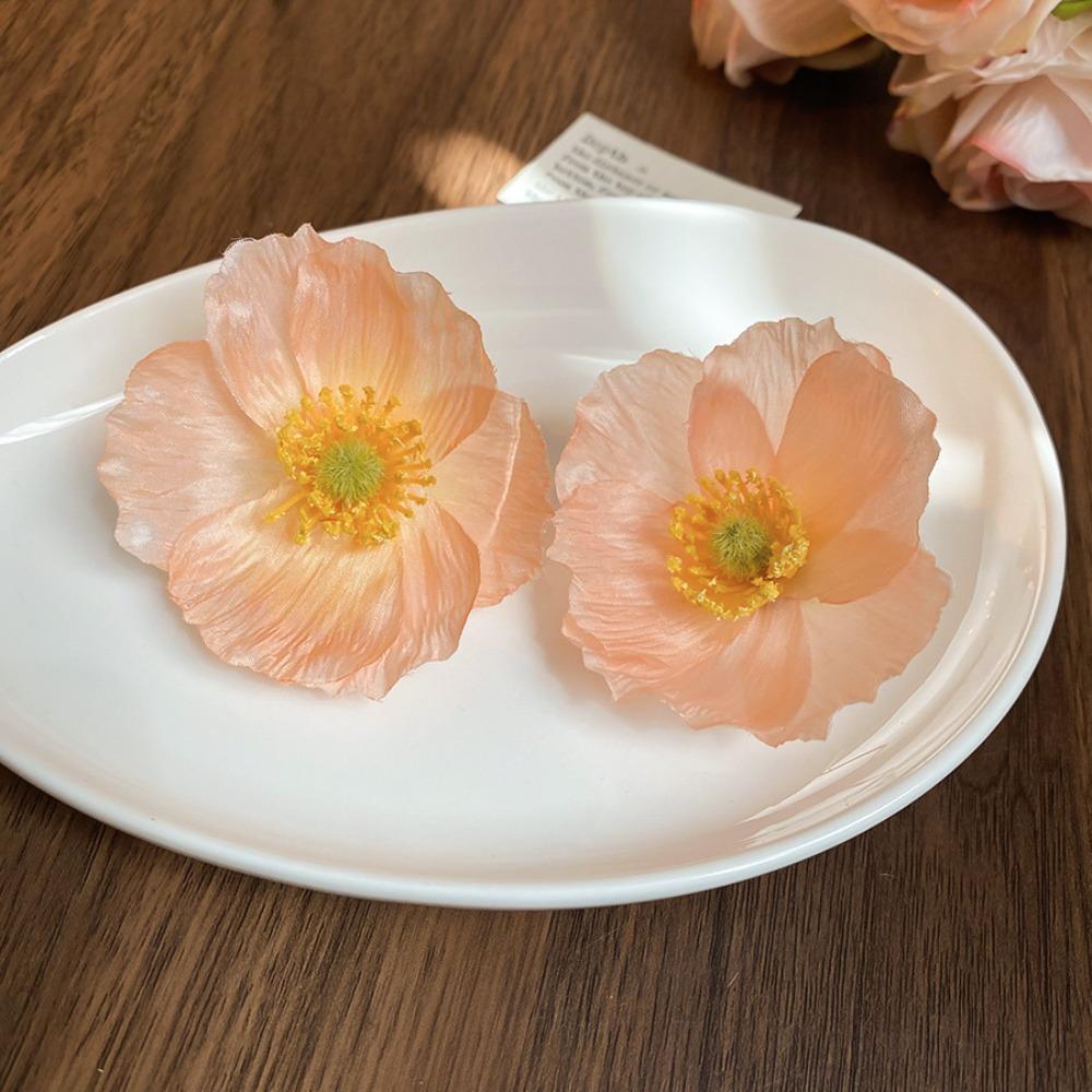 Элегантные серьги-цветы, преувеличенные крупные женские украшения, новые серьги-гвоздики в виде лепестков для женщин/девочек