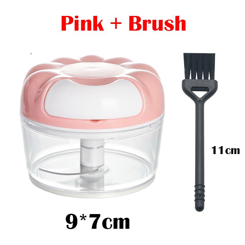 Мини чеснокодавилка Пюрированный чеснок Измельченный чеснок, раздавленный вручную Начинка для перемешивания Ручная дробилка со щеткой Инструменты для домашней кухни