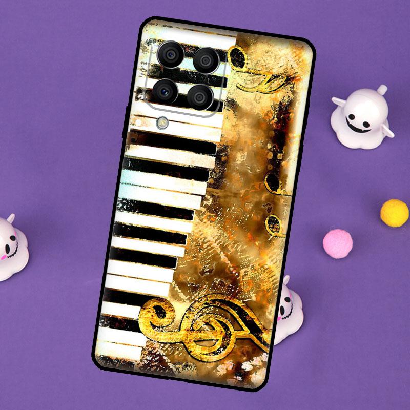 Клавиши пианино Винтажные ноты Чехол для Samsung Galaxy M11 M51 M31 M33 M13 M23 M53 M15 M55 M14 M34 M54 M20 M32 M52