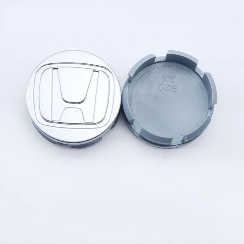 4pcs 58mm Car Wheel Center Hub Center Cap Rim Hub Dustproof Cover Emblemem For Honda Civic CRV Accord Fit Odysse Auto Accessorie XL7