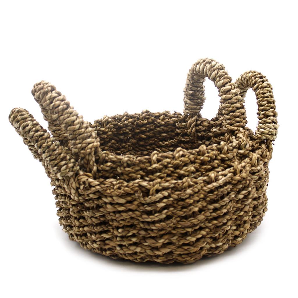 Natural Seagrass Baskets, Set of 2
