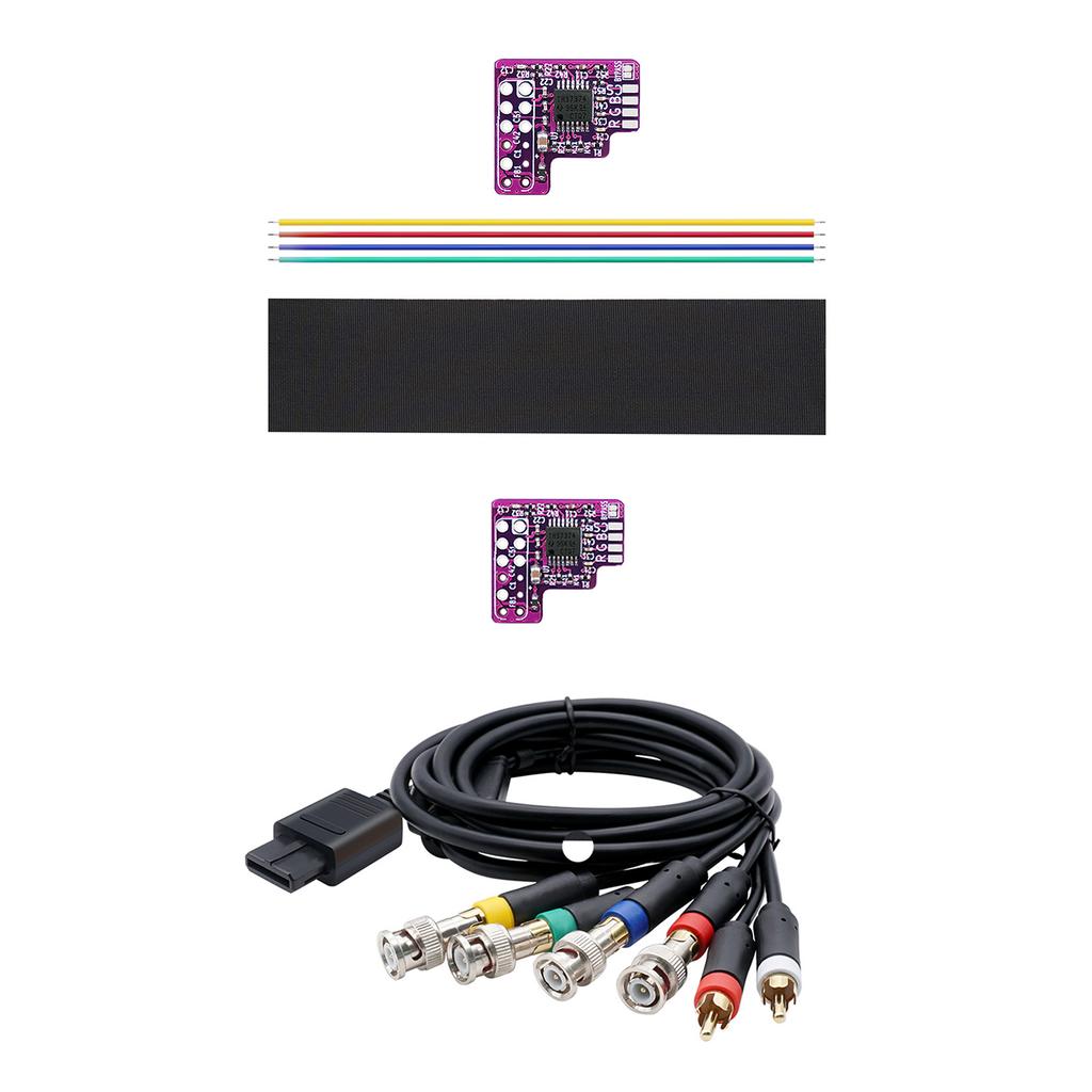 RGB Module Chip Board Replacement RGB Mod THS7374 Amp Display for N 64 NTSC Game