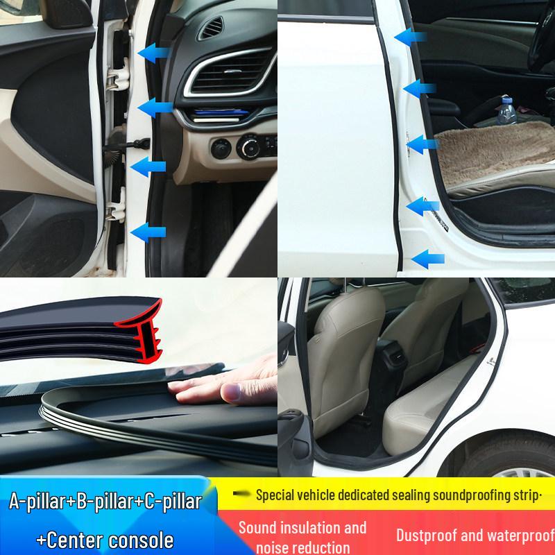 Звукоизоляционные уплотнители для Chevrolet Malibu XL, Cavalier & Lova для B-стойки, C-стойки и консоли