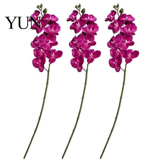 Durable Silk Orchids for Graduation Parties Artificial Phalaenopsis Orchid Flower Home Decor, Realistic Velvet Plant Easy Care Flowers Accents