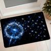 1pc Dreamy Starry Dandelion Flannel Mat Entrance Door Mat Hallway Anti-Slip Water-Absorbing Foot Mat Bedroom Bedside Atmosphere Decor Carpet
