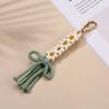 Multi-purpose Cotton Rope Key Chains Colorful Braided Cotton Rope Keychain Large Zipper Puller Handmade Ornament