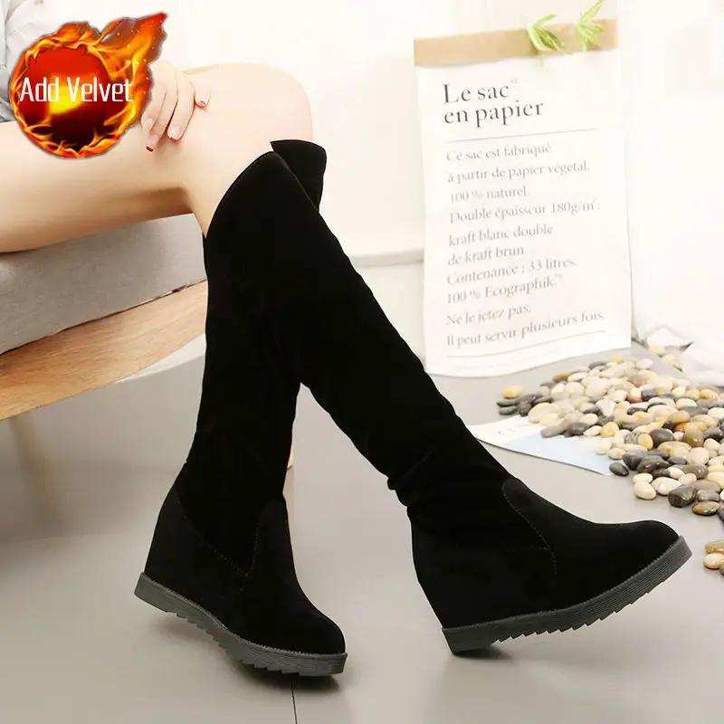 High Heels Elegant Heeled Ladies Knee Shaft Shoes Winter 2025 Autumn Women's Long Boots Trend Spring Hot Quality On Promotion Pu
