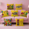 M&M's Шоколадные конфеты Мем   наволочка чехол для диванной подушки украшение для комнаты в доме детский подарок