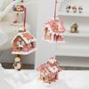 Christmas Decoration Glowing Small House Christmas Gift Soft Pottery Fairy Tale Candy House Atmosphere Decoration Window Display