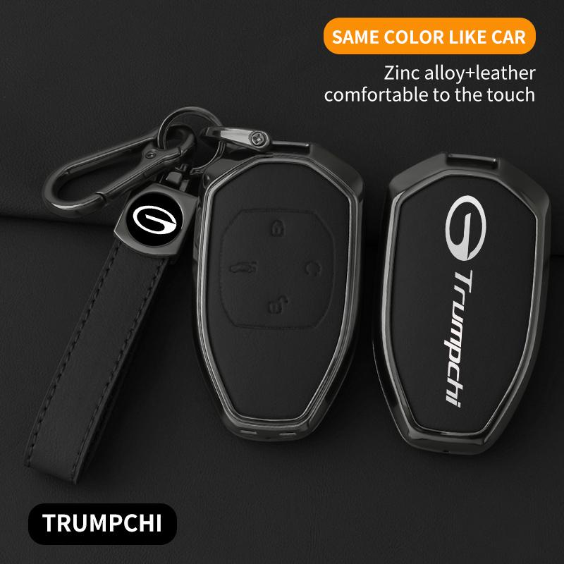 Для Gac Trumpchi Чехол для ключей Gs4 Gm8 Ga4 Gs5 Gs3 Ga3 Ga6 Sgs7 Gs8 Брелок для автомобильного ключа из цинкового сплава Кожаный чехол для ключей Чехол Чехол для автомобильного ключа