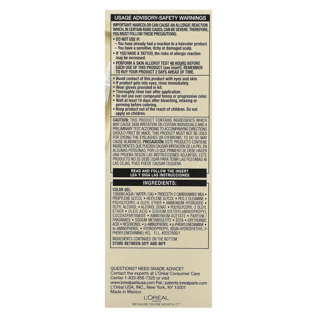 L'Oréal, Preferred, Fade-Proof Color, Natural Blonde, 1 Application