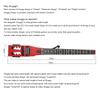 Anygig Portable Travel Electric Guitar 82CM Cherry Full Scale with Gig Bag for Right Handed 1.6KG 25.5"