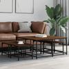 VidaXL Nesting Coffee Tables 5 Pcs Brown Oak Engineered Wood 835338
