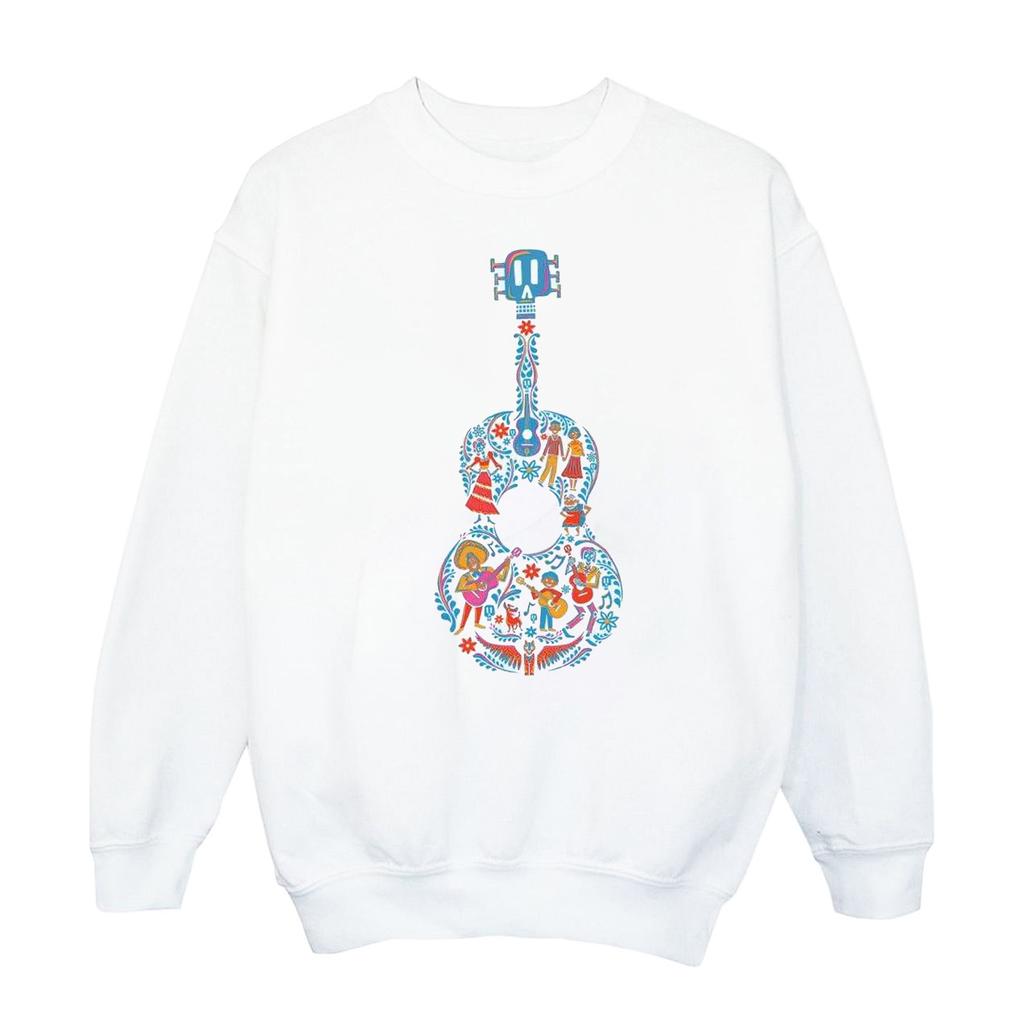 Disney Womens/Ladies Coco Guitar Pattern Sweatshirt